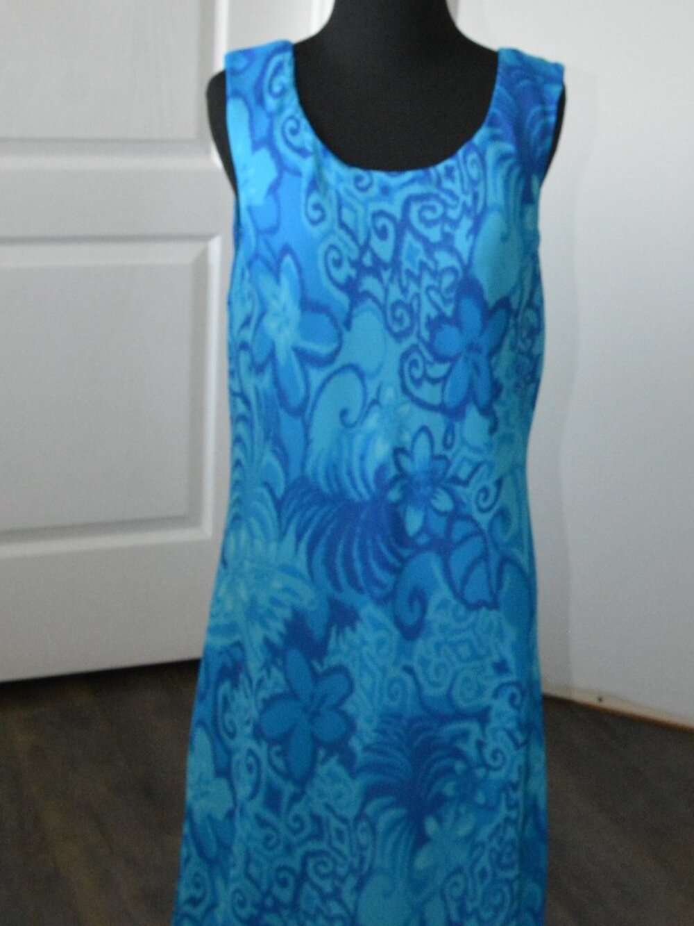 Vintage Studio 1 Blue Floral Maxi Dress size 16